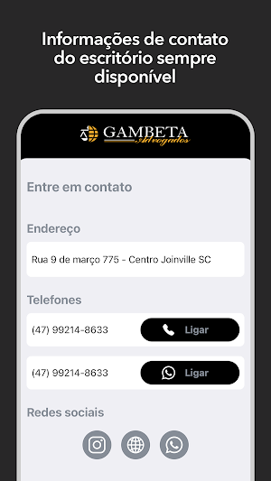 Gambeta Advogados Screenshot 3