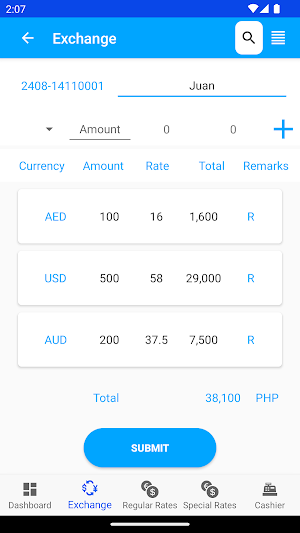MoneyEx Money Changer Manager Screenshot 3