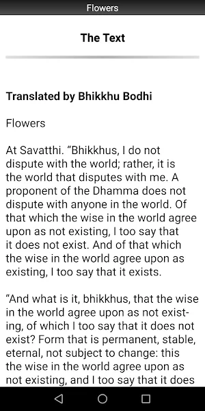 Flowers Sutta - Buddhism Screenshot 1