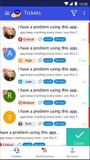 Survaly - full ticket support system (beta) Screenshot 0