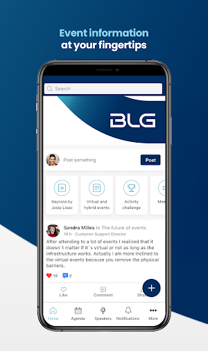 BLG Event App Screenshot 2