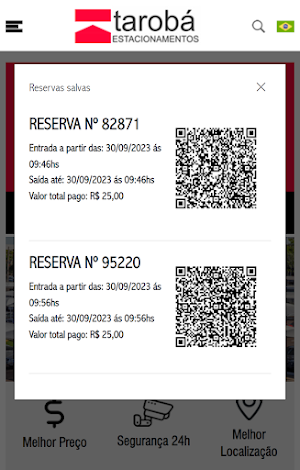 Taroba Estacionamentos Screenshot 1