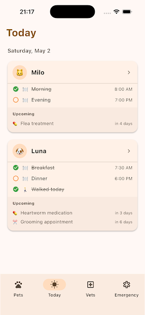 Pawly: Pet Care & Health Screenshot 1