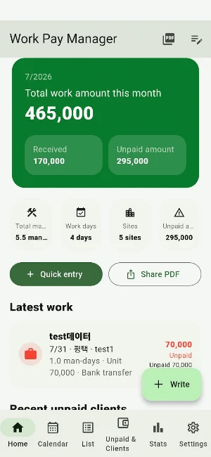 Field Note- Work Log&Timesheet Screenshot 0