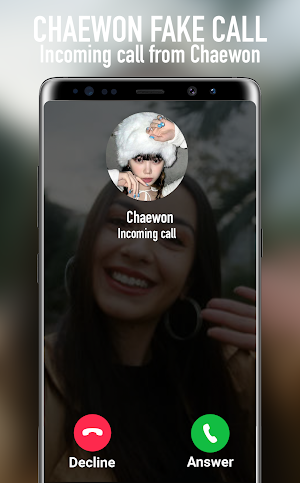Chaewon Fake Call Screenshot 2