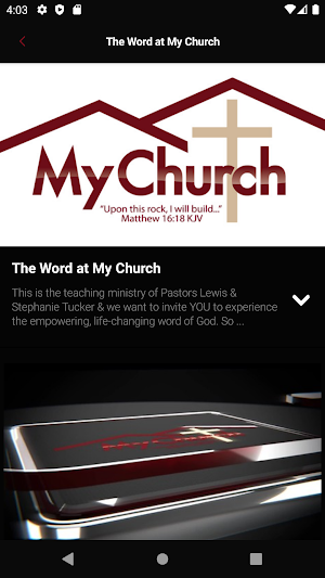 My Church On The Go Screenshot 1