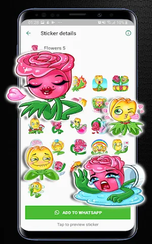 Animated Flowers For Whatsapp Screenshot 2