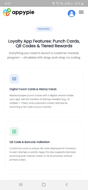 Loyalty App Builder Screenshot 1