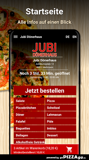 Jubi Grill - Pizzeria Mettmann Screenshot 1