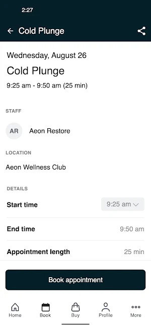 Aeon Wellness Club Screenshot 2