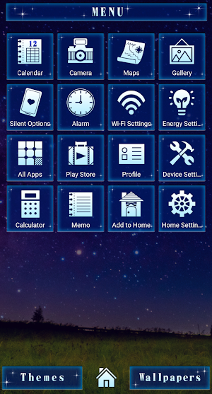 A Starry Night Theme +HOME Screenshot 1