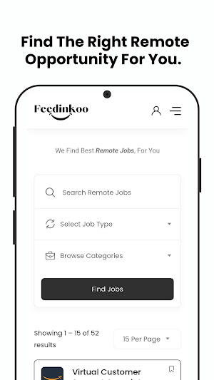 Feedinkoo: Remote Jobs Screenshot 1