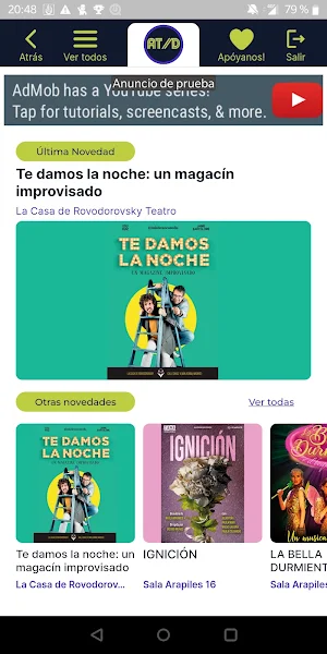Abono Teatro al día Screenshot 0