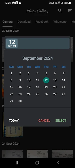 Gallery Search - Date & Tags Screenshot 1