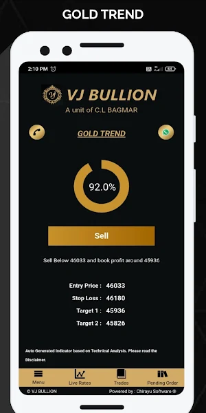V J Bullion Screenshot 2