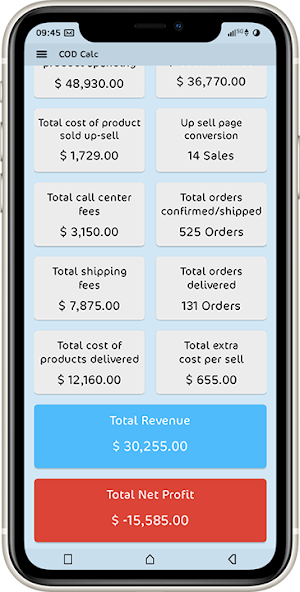 Cash On Delivery Calculator Screenshot 3