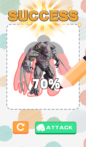 Drawing Creatures Battle Screenshot 1