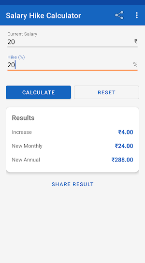Salary Hike Calculator Screenshot 0