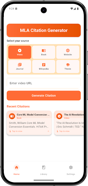 MLA Citation Generator Screenshot 1