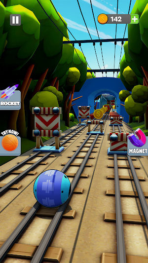 Tram Runner Rolling Ball Screenshot 0