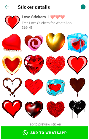 WASticker - Love Stickers Screenshot 1
