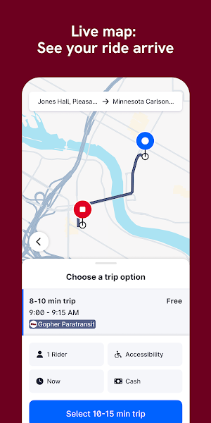 Gopher Paratransit Screenshot 1