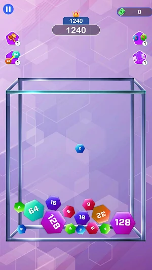 Hexa 2048 Merge Puzzle Screenshot 3