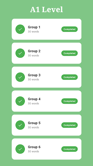 German - English Word Match Screenshot 1