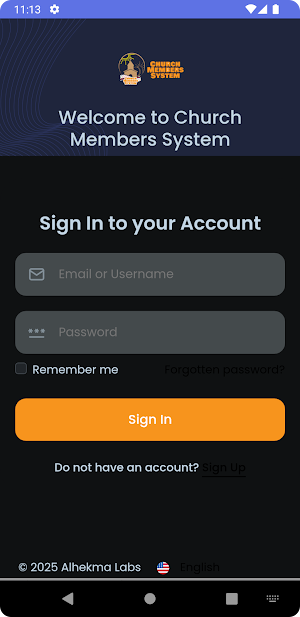 Church Members System Screenshot 1