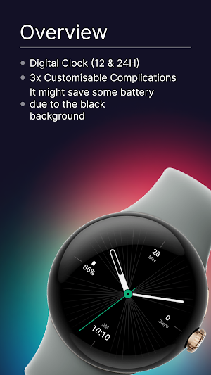 Ultra Minimal Watch Face Screenshot 3
