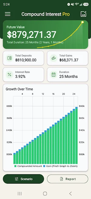 Compound Interest Calculator Screenshot 0