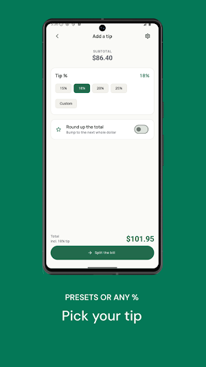 Tip Calculator & Bill Split Screenshot 3