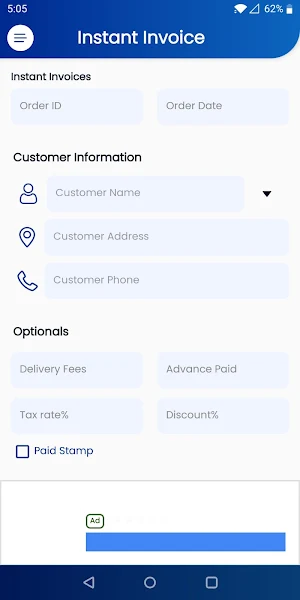 Invoice Generator Screenshot 1