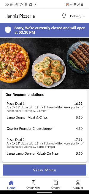Hannis Pizzeria Screenshot 1