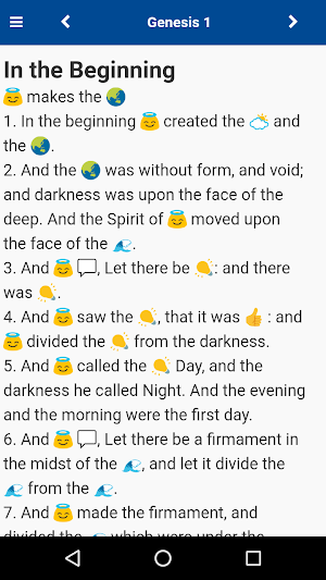 Emoji Bible - Bible with Emoticons Screenshot 1