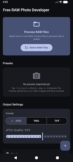 Ergonomic Raw Developer Screenshot 0