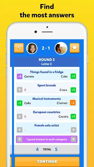 Fight List 2 - Categories Game Screenshot 1