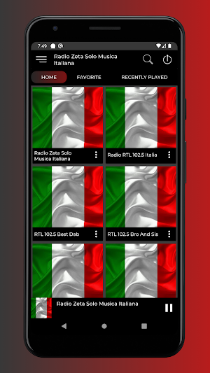 Radio Zeta Solo Musica Italian Screenshot 0