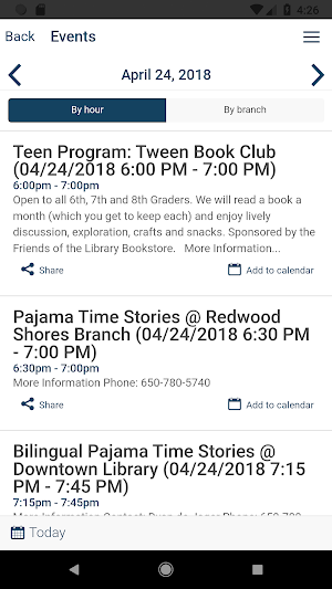 Redwood City Library Screenshot 1