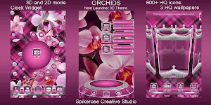 Orchids 3D Next Launcher theme Screenshot 1