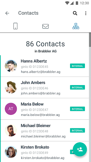 ginlo Business Messenger Screenshot 1