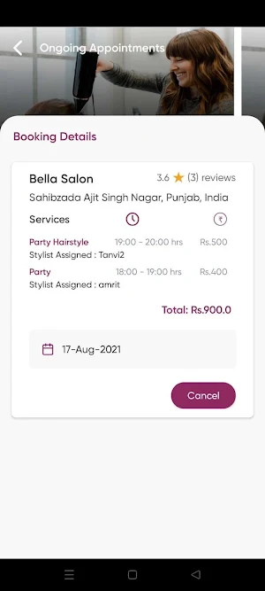 Just-Salon-User Screenshot 3