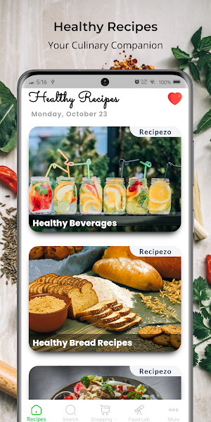 Healthy Recipes Screenshot 0