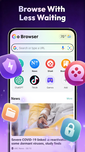 Go Browser - Fast & Safe Screenshot 0