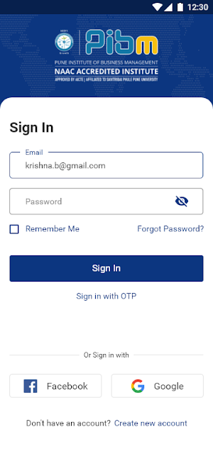 Online PIBM Screenshot 1