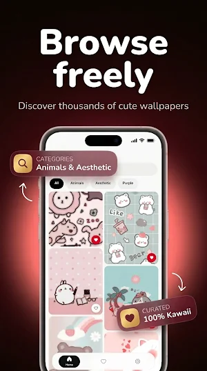 Kawaii Aesthetic Wallpaper HD Screenshot 1