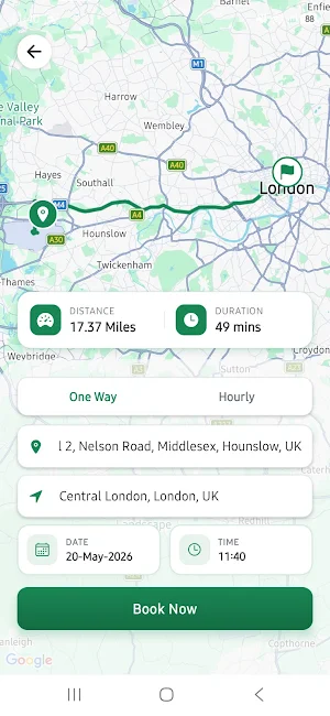 Imperial Ride - Chauffeur App Screenshot 1