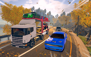 Car Transporter Truck Simulator-Carrier Truck Game Screenshot 0
