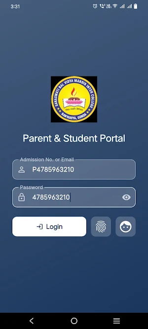 S.B.V.M.I College Parent App Screenshot 0