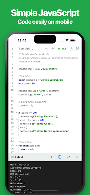 Simple JavaScript Screenshot 0